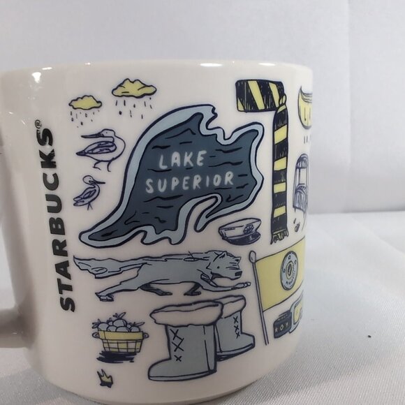 Starbucks Minnesota Been There Series Mug Coffee Tea Ceramic White Blue 2018 - Picture 4 of 13